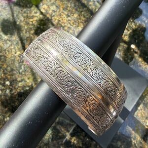 Intricate Silver Cuff Bracelet